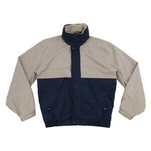 Vtg 90s California Outerwear Jacket Mens Medium Lined Vented Lightweight Hooded